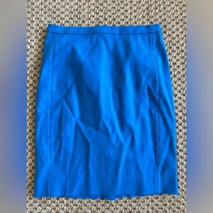J Crew Electric Blue Pencil Skirt Size 4P